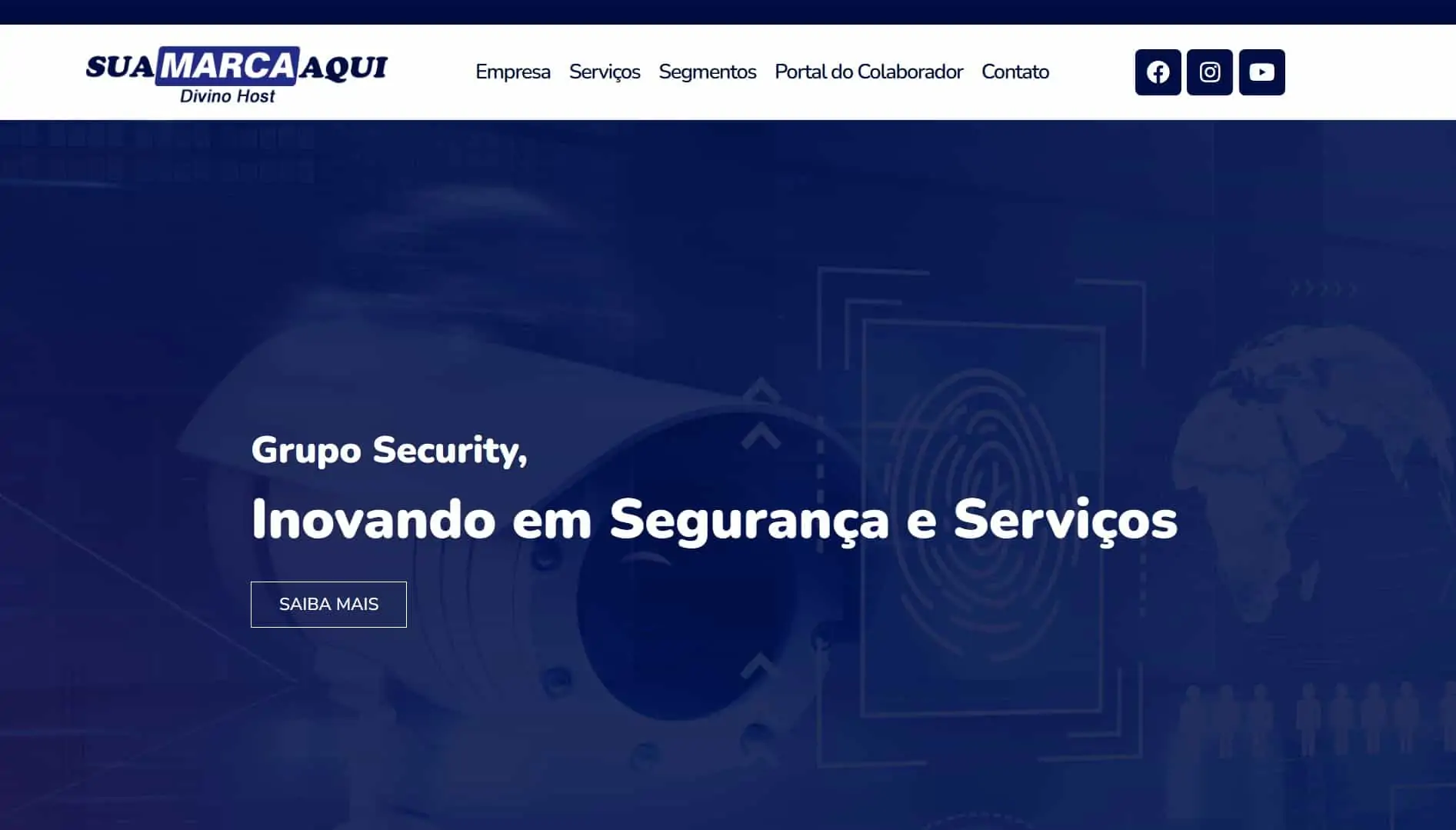 Site para Security em WordPress + Elementor