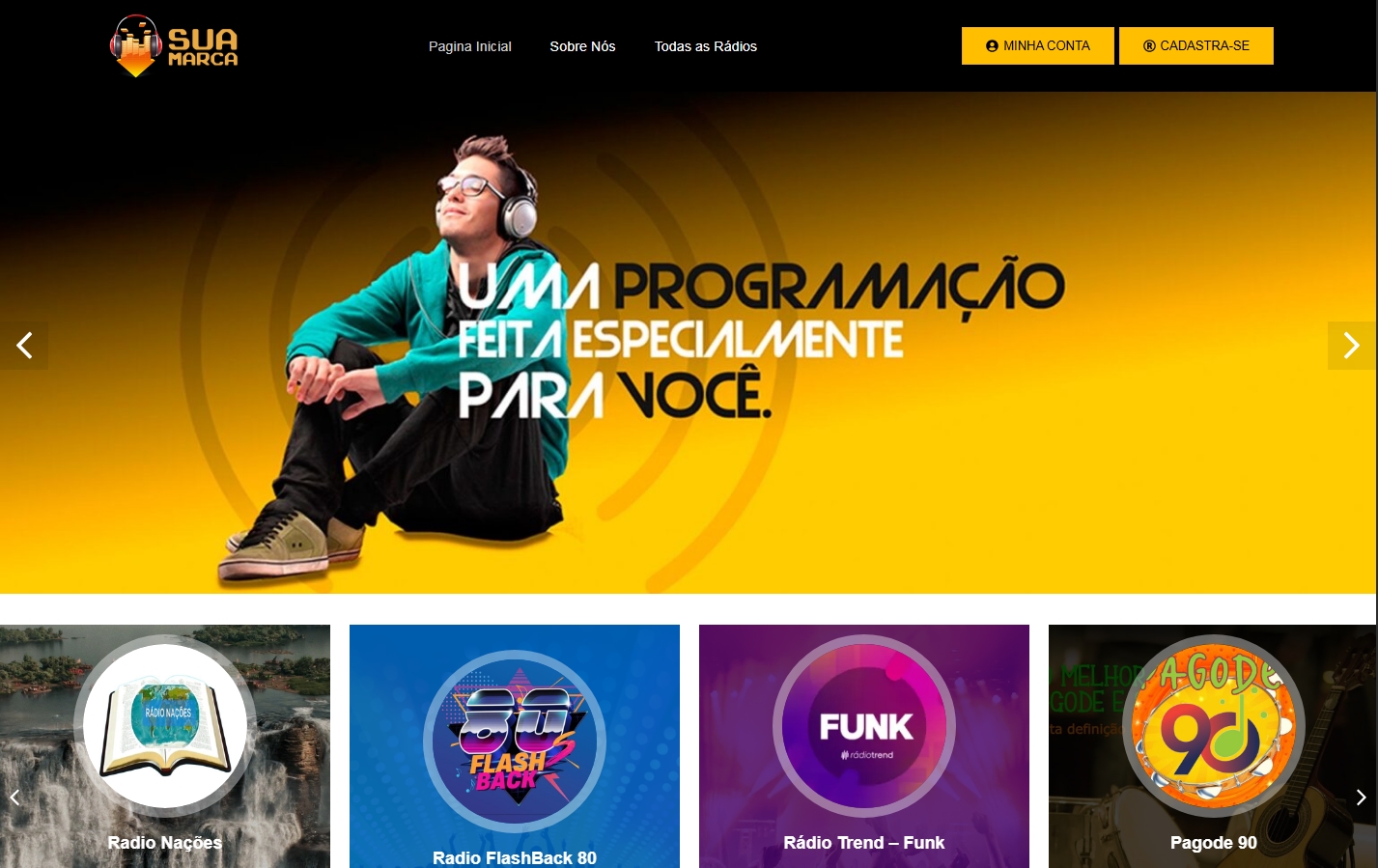 Multi Rádios em WordPress