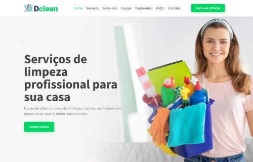 Site para Empresa de Limpeza em WordPress – Dclean