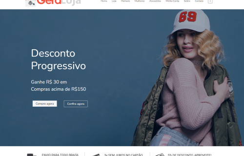 Gera Loja em WordPress