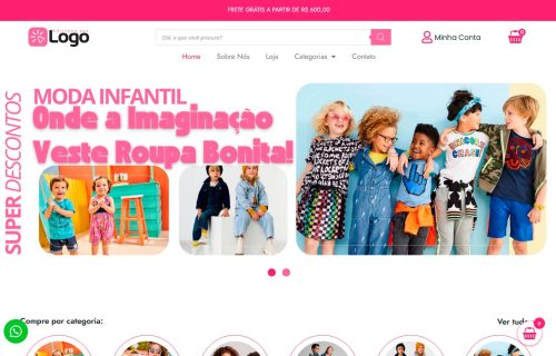Loja Moda Infantil em WordPress