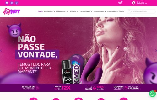 Loja Rosa Hot em WordPress