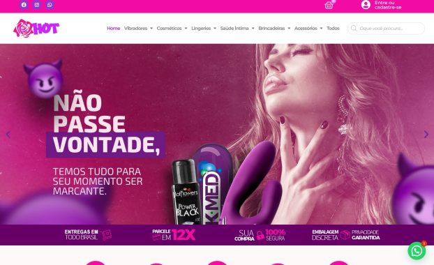 Loja Rosa Hot em WordPress