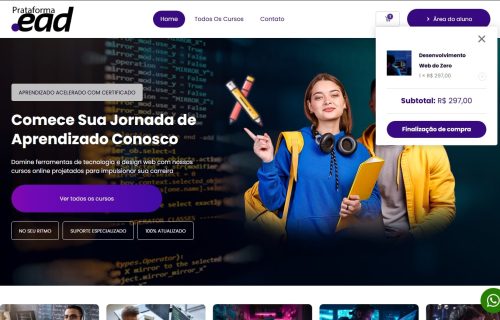 Plataforma EAD – Site Personalizável WordPress