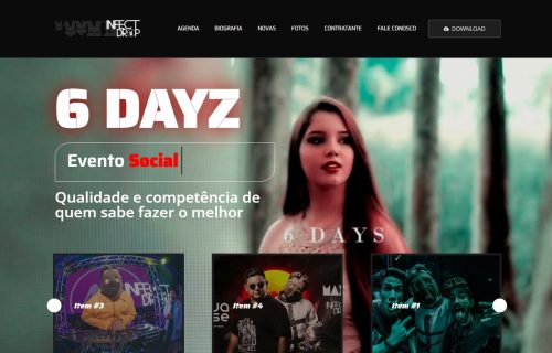 Site para DJs ou Cantores em WordPress + Elementor, JetEngine
