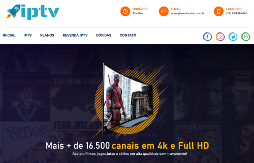 Site Admin para IPTV Responsivo