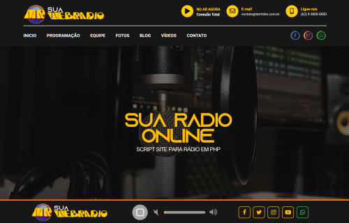 Script Rádio Online em PHP 100% Responsiva