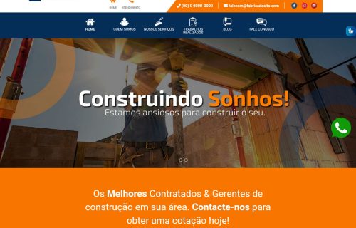 Site para Construtora em PHP com Painel Administrativo