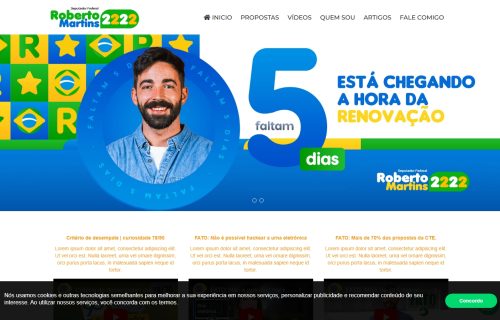 Script – Site Pronto para Candidato a Vereador ou Prefeito com Painel Administrador Eleições