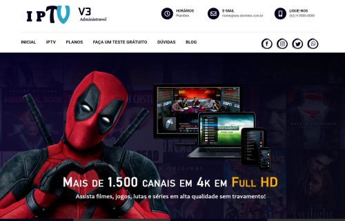Site Admin para IPTV v3 Responsivo