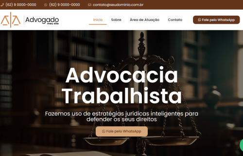 Site Completo Para Advogados Elementor + WordPress