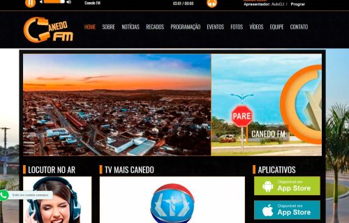 Site Para Web Rádio Responsivo Administrável Completo