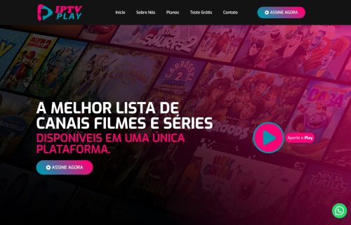 Site para IPTV em WordPress