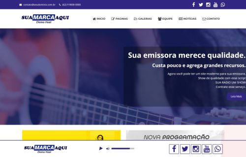 Web Rádio V2 – CMS Gerenciável 100% Responsiva
