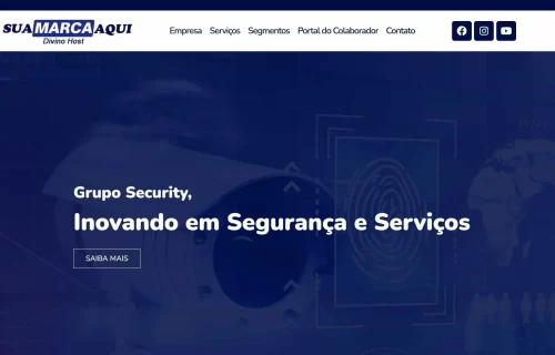 Site para Security em WordPress + Elementor
